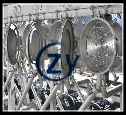 Maszyna do rafinacji skrobi z podwójną głowicą Wydajność 20t / H Maniok 45kW