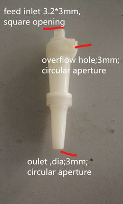 Przemysł Krochmal Maszyny Części zamienne Cyklon z białej gumy 10 mm lub 15 mm