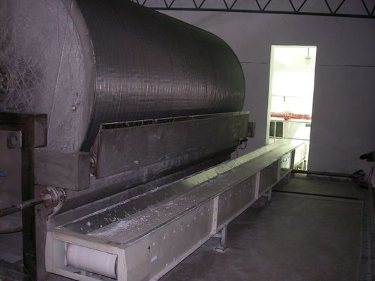 SS304 Obrotowa próżniowa maszyna do skrobi ze słodkich ziemniaków Filtr do odwadniania skrobi