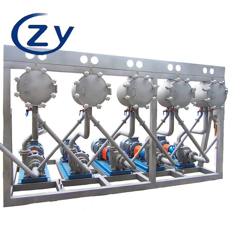 Wysokiej wydajności system wielocyklonów skrobi do wydajnego odtwarzania i oczyszczania w liniach przetwarzania bulw