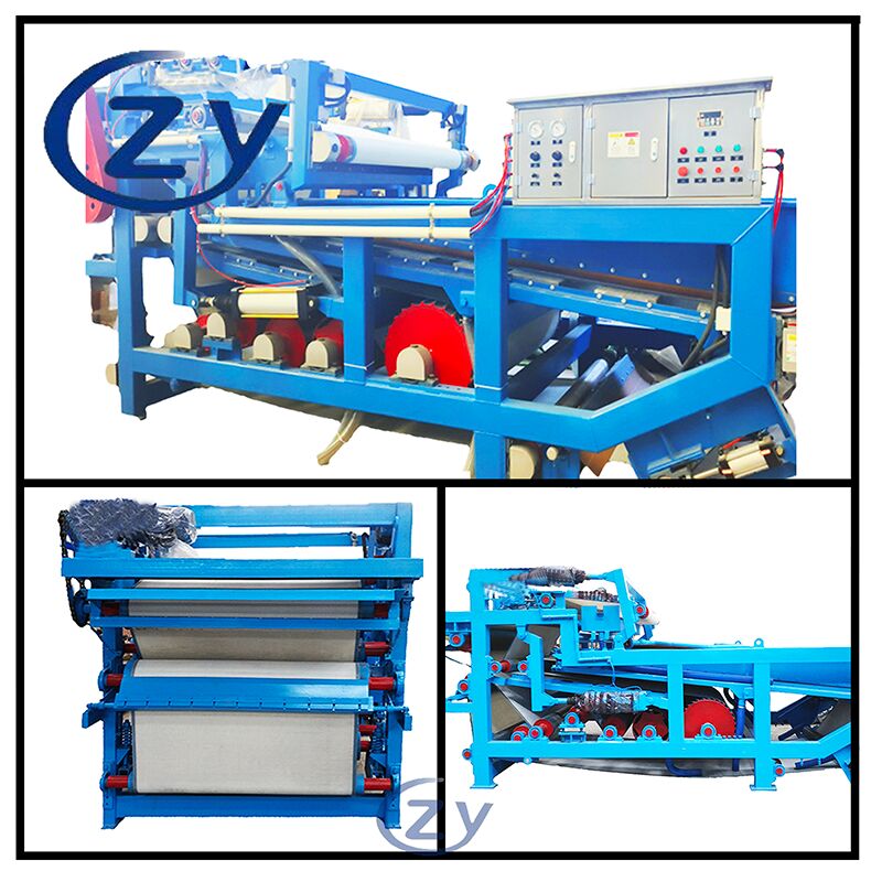 Filtr odwodniający z pasów ze stali nierdzewnej do odwodnienia włókien manioku przemysłowych i oczyszczania złomu