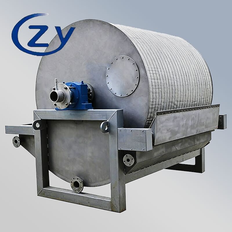 Full Stainless Steel Vacuum Drum Filter, Adapted for Continuous Starch Processing