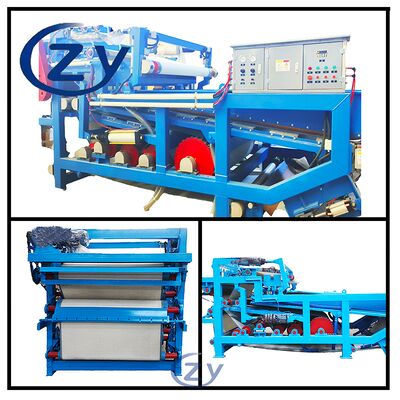 Filtr odwodniający z pasów ze stali nierdzewnej do odwodnienia włókien manioku przemysłowych i oczyszczania złomu