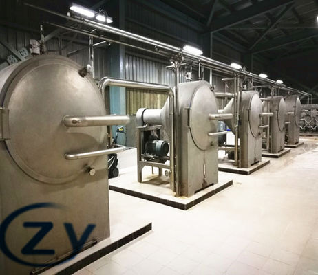 Pełny zestaw skrobia ze stali nierdzewnej 304 z tapioki w Nigerii