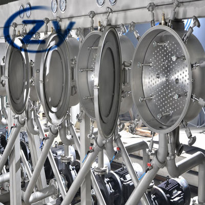 SS304 Tapioca Starch Machine / Fresh Potato Refining Hydro Cyclone System